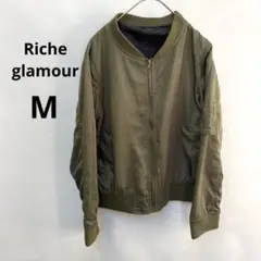 リシェグラマー オリーブグリーン ブルゾン　Mサイズ　ジッパー　511