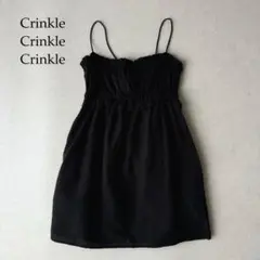 crinkle crinkle crinkle コットンリネンロングキャミソール