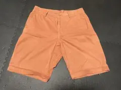 〈送料込〉UNIQLO オレンジ ショートパンツ ポケット付き