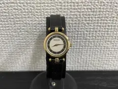 ◆オールドグッチ 時計 シェリーライン ブラック クォーツ◆