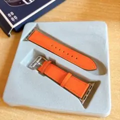 新品✨ AppleWatch Band レザーバンド　オレンジ　38mm
