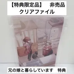 【激レア商品】　兄の嫁と暮らしています　特典限定品　クリアファイル　非売品　希少