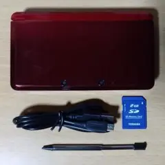 ニンテンドー 3DS 赤 フレアレッド 本体 付属品 任天堂　019