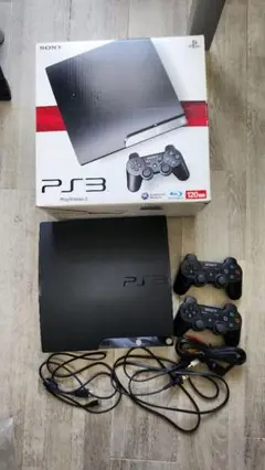 SONY PS3 120GB 本体、コントローラー2個付き