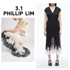 3.1 PHILLIP LIM　フィリップリム レース ワンピース 黒 10