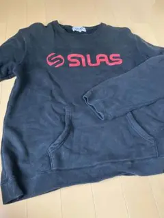 Silas スウェット 黒 赤