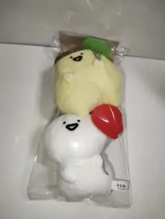 お文具といっしょ ボールチェーン付き風船ぬいぐるみ 2点