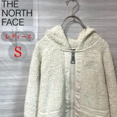 ノースフェイス ボアジャケット ホワイト USA規格 刺繍ロゴ 海外 輸入 秋冬