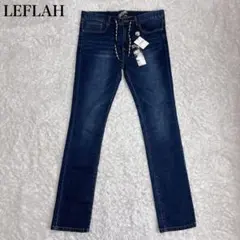 新品 LEFLAH ストレッチ スキニー デニムパンツ XL