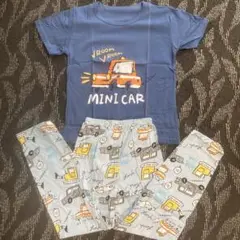 新品　訳あり　キッズパジャマセット 140 半袖&長ズボン　綿100%