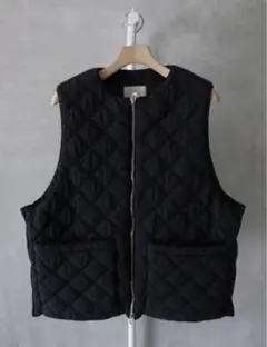 ジャケット・アウター YOKE 23AW QUILTING PADDED VEST YOKE | QULTING PADDED VEST(BLACK) | キルティングパデッド