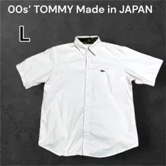 00s’TOMMY トミーフィルヒィガー半袖シャツ L 日本製 薄いピンク