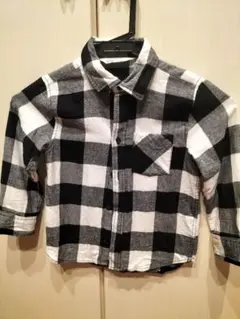 H&M チェック柄 長袖シャツ サイズ110