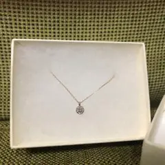 ネックレス K10 0.08ct