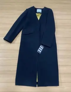 新品未使用 BORDERS at BALCONYあ ウールロングコート ブラック