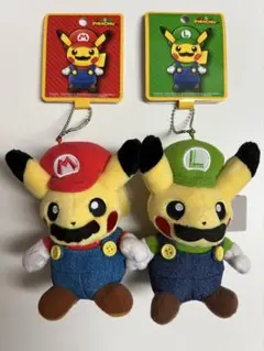 マリオピカチュウ ぬいぐるみキーホルダー ポケモンセンター オリジナルグッズ『マリオピカチュウ』誕生