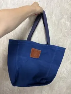 ネイビー キャンバストートバッグ