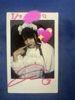 iLiFE! 那蘭のどか チェキ あいす生誕衣装 サインあり
