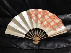 扇子 29cm 四筋格子 紋 パール 舞扇子 舞踊 大衆演劇 着物 和装 小物