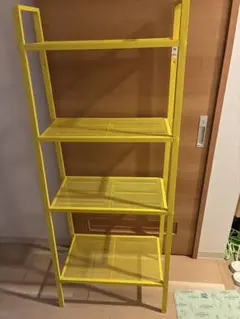 IKEA レールベリ 廃盤色 イエロー IKEA】レールベリ 廃盤 イエロー シェルフ ラック 4段 黄色