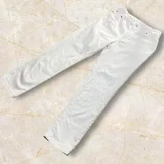 【極美品】NAUWCLOSET ストレートパンツ　ホワイト　デニム　サイズタグ有