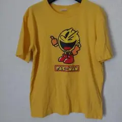 BANDAI APPAREL PAC-MAN Tシャツ ゲームT L イエロー