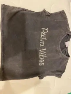 ZARA ストーン付きグレーTシャツ 11-12歳