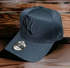 ラスト1点 NY ハイクラウン オールブラック New Era 9FORTY