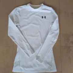 UNDER ARMOUR ホワイト 長袖 アンダーシャツ MD