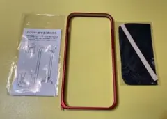 赤いiPhone12用バンパーフレーム