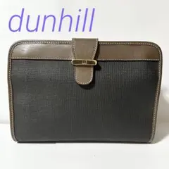 美品 dunhill ダンヒル PVC レザー クラッチバッグ セカンドバッグ
