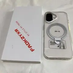 iPhone 16 用 ケース MagSafe対応 リング360°回転