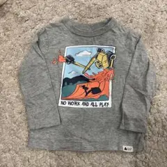GAP グレー長袖Tシャツ 12-18ヶ月