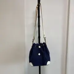 クレドラン♡バケットショルダーバッグ キャンバス生地
