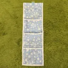 花柄布製ウォールポケット 5ポケット