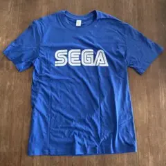 ゲームTシャツ　SEGA 青　size：L ロゴTシャツ