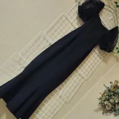 ❥新品❥DHOLIC❥マーメイドロングワンピース袖シースルー