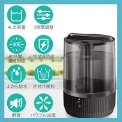 ❤ドライアイも防止❣霧化時にマイナスイオン大発生♪❤加湿器