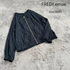 FRDEY emue ジャンパー ブルゾン フルジップジャンパー 黒 M 薄手