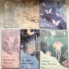 【26】素材紙 6種 メモ帳 コラージュ 海外 紙もの まとめ売り