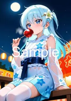 A4サイズアートポスター 1点もの 美女ポスター最高品質 E-K-３７