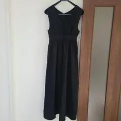 GRL ブラック ノースリーブワンピース S