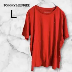 TOMMY HILFIGER 【Ｌ】半袖Tシャツ レッド