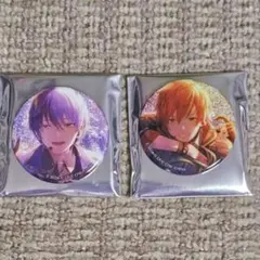 プロセカ あんスタ コラボ グリッター缶バッジＢ 青柳冬弥・東雲彰人