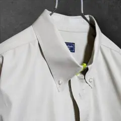 極美品 Kudsak ツイルシャツ 厚手 形状安定 綿100% 長袖 グレージュ