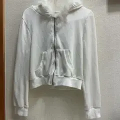 7045⑦【SHEIN ファー付きパーカー Sサイズ】