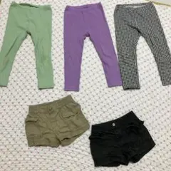 H＆Mとユニクロの半ズボンと長ズボン5本セット