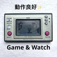 動作良好 任天堂 ゲーム&ウォッチ ポパイ 新品電池付き ゲームアンドウォッチ