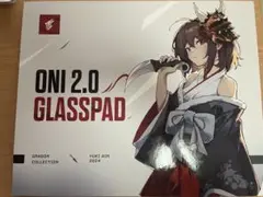 Yukr Aim(ユキエイム)ガラスマウスパッド Oni2.0