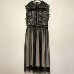 【美品】アサクラ　ワンピース　ドレス 38 M チュール